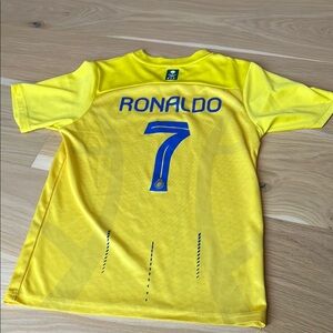 Nike Ronaldo Yellow Soccer Jersey